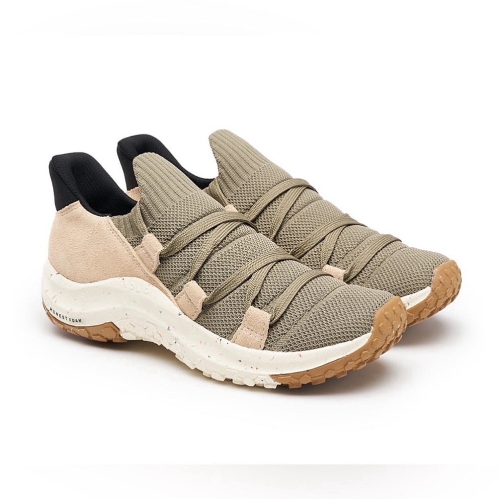 Holo Women's Maverick Waterproof Sneakers Sustainable Footwear Green Smoke Pine